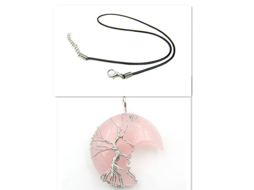 Cross-Border New Handmade Necklace Jewelry Moon Natural Crystal Stone