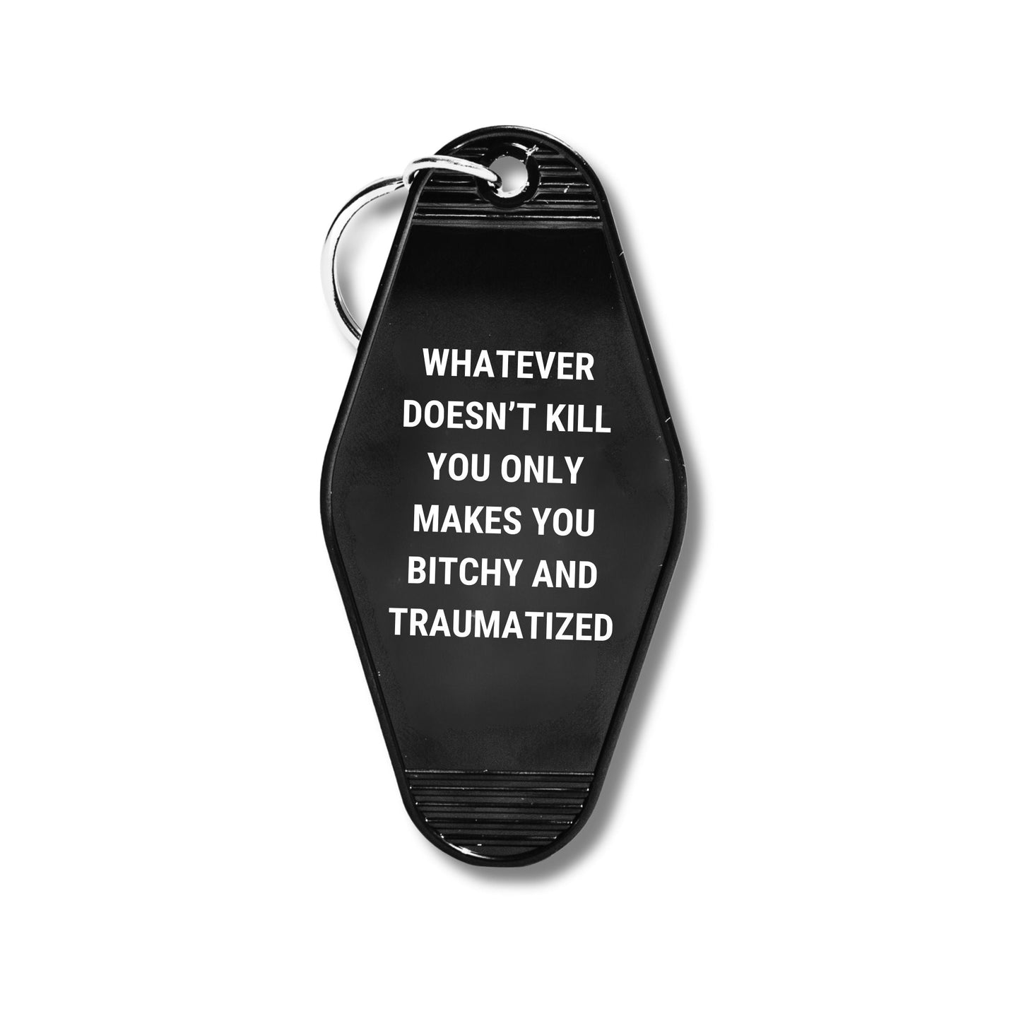 All I Need Is Coffee And Mascara We Ride at Midnight Motel Keychain