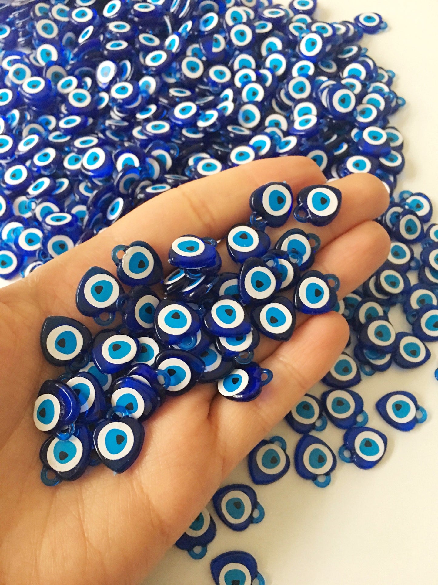 100 pcs Blue evil eye charm, unique wedding favors, party favors,