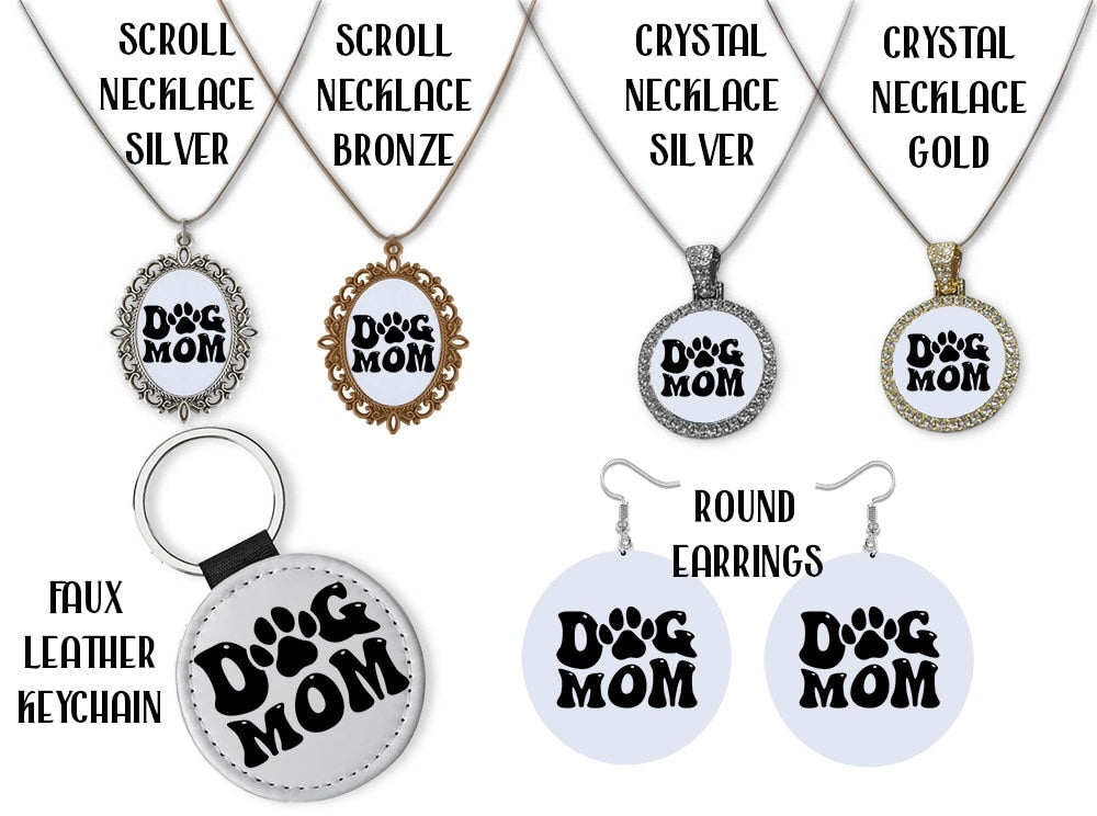 Boston Terrier Jewelry - Stained Glass Style Necklaces, Earrings and