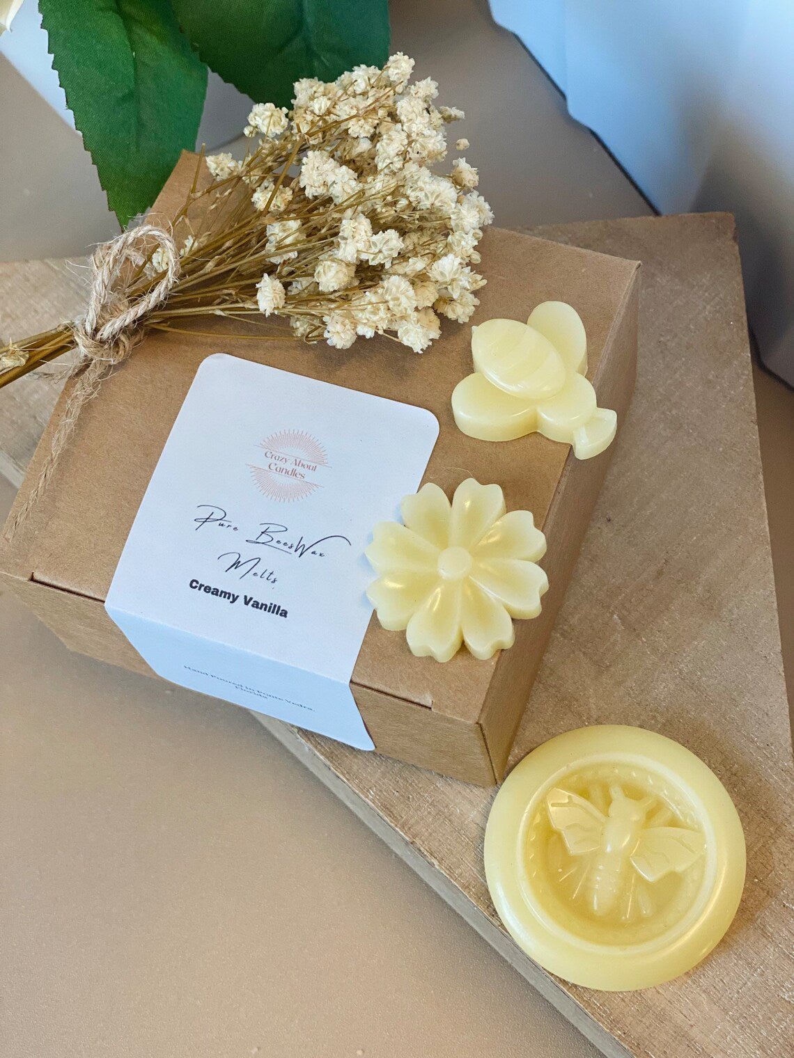 Organic Beeswax Melts β Set of 6 Hand-Poured Scented Pieces