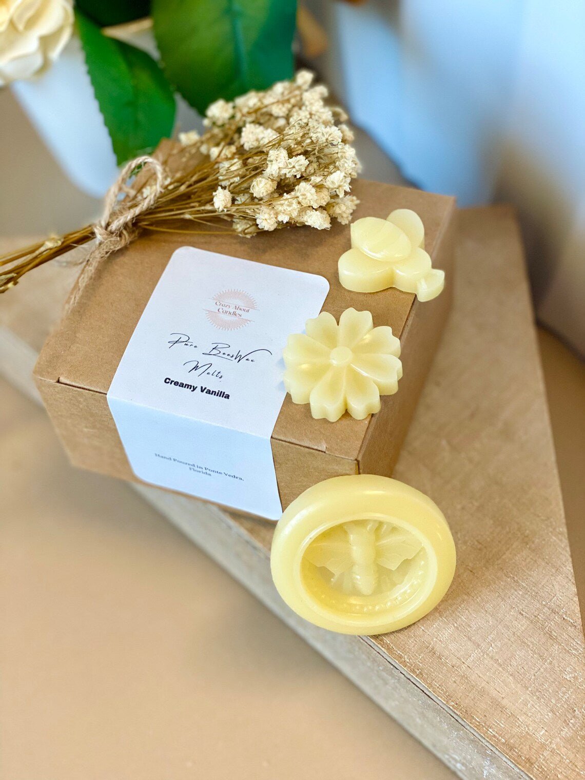 Organic Beeswax Melts β Set of 6 Hand-Poured Scented Pieces
