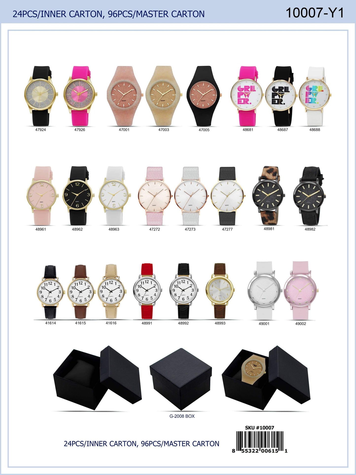 Assorted Women Watches (Gift Box included)