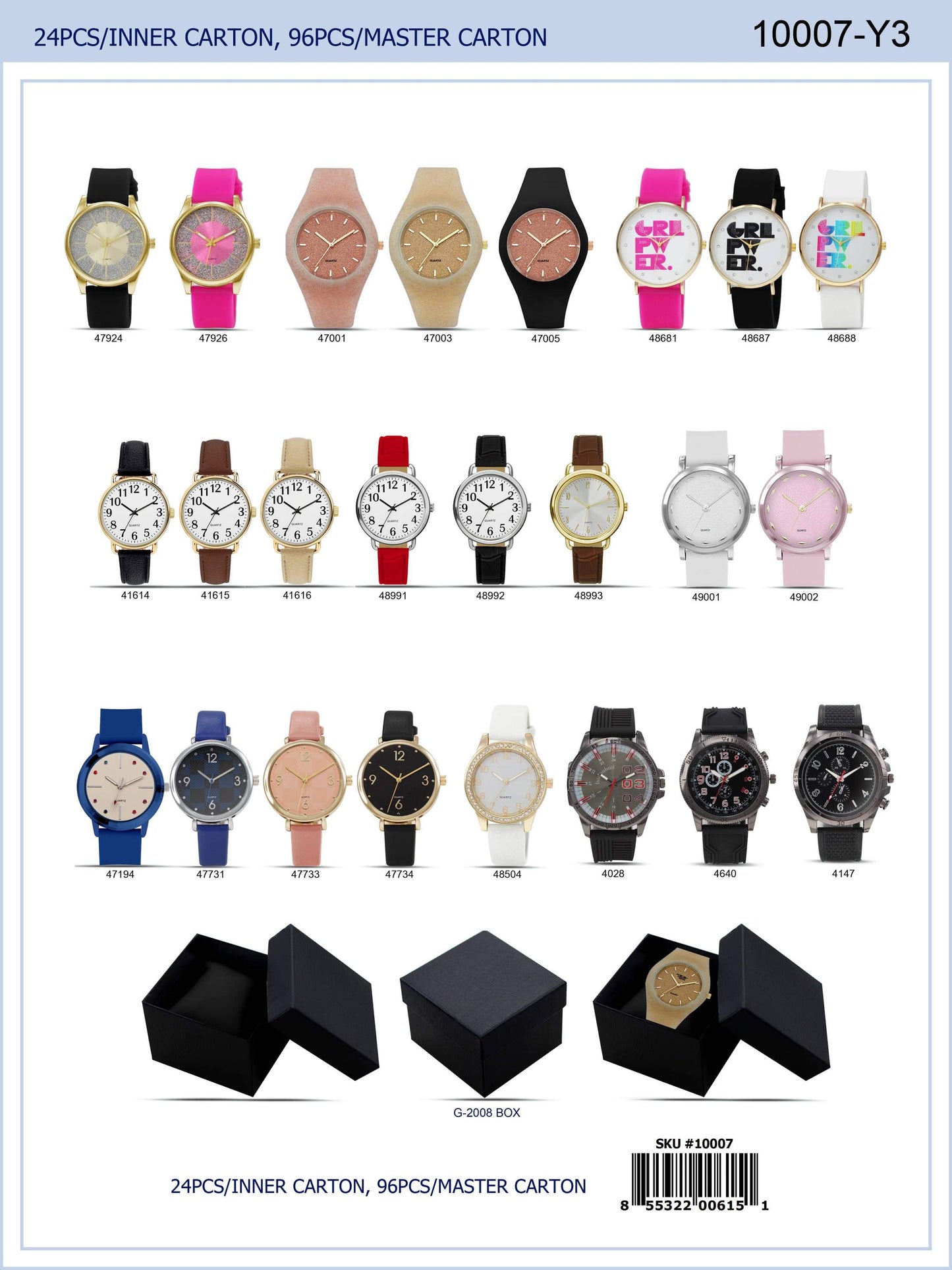 Assorted Women Watches (Gift Box included)