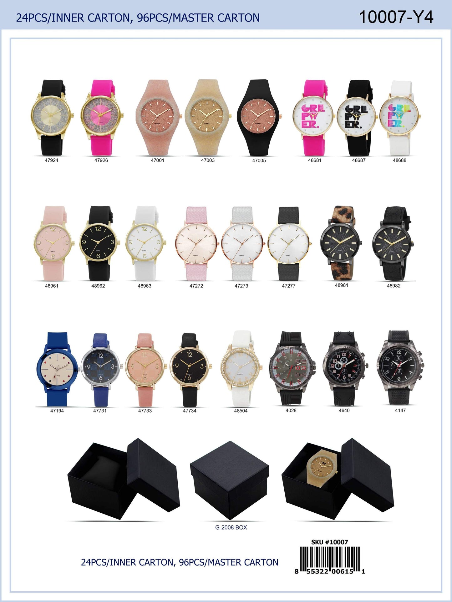 Assorted Women Watches (Gift Box included)