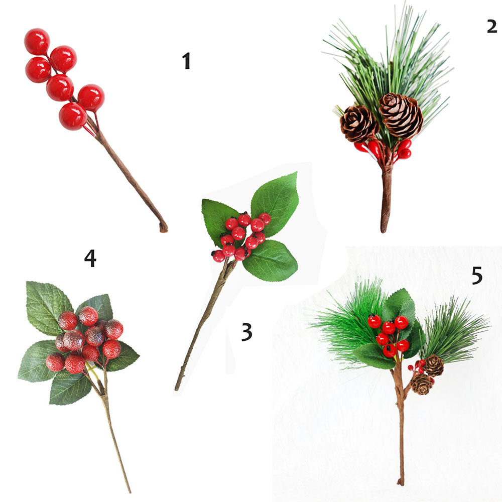 1pc Wreath Gift Wrap Pinecone Packaging Branches