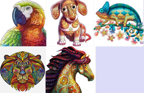 Each Piece Is Animal Shaped Christmas Gift Colorful Elephant Turtle