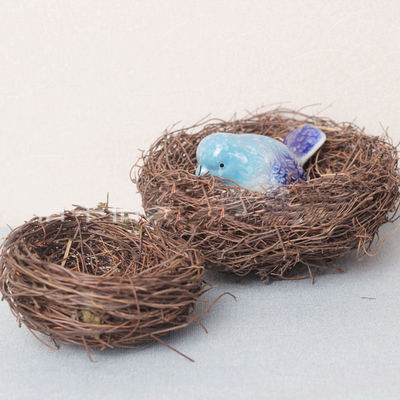 4 Sizes New Handmade Vine Brown Bird Nest House
