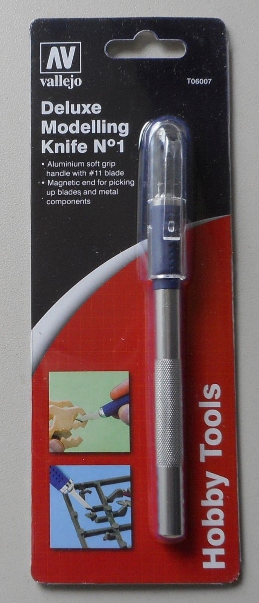 Acrylicos Vallejo VJP06007 Soft Grip Craft Knife with Blade - Pack of