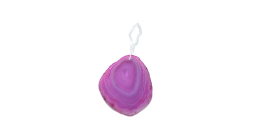 Agate Ornament with Natural Trim