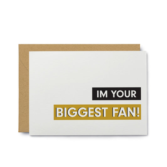 Biggest Fan Encouragement Card