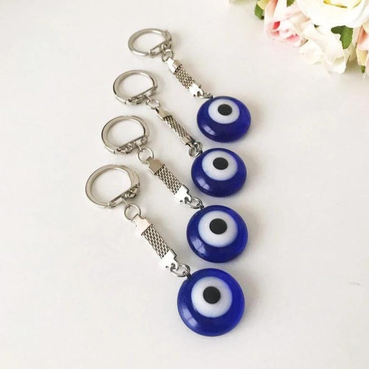 Greek evil eye plain keychain