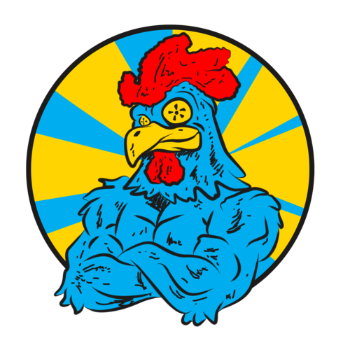 Big Cock Rooster Modern Pop Art Print