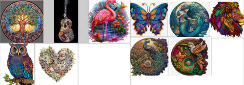Animal Puzzle Craft Hub A3 A5 Size
