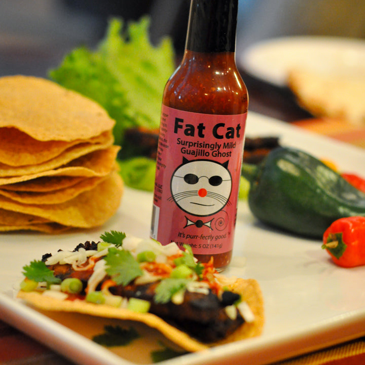 Fat Cat Surprisingly Mild Guajillo Ghos: Tex-Mex Hot Sauce & Marinade