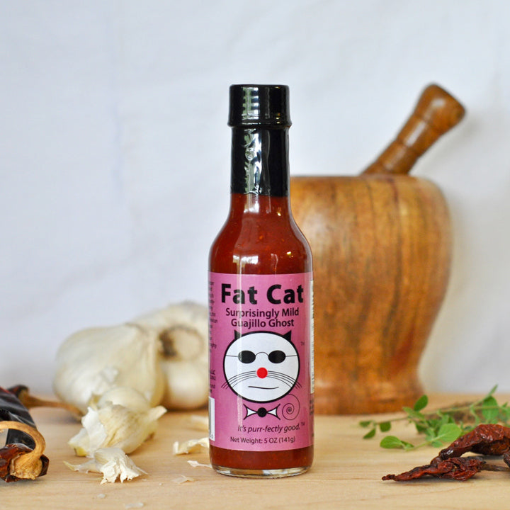 Fat Cat Surprisingly Mild Guajillo Ghos: Tex-Mex Hot Sauce & Marinade