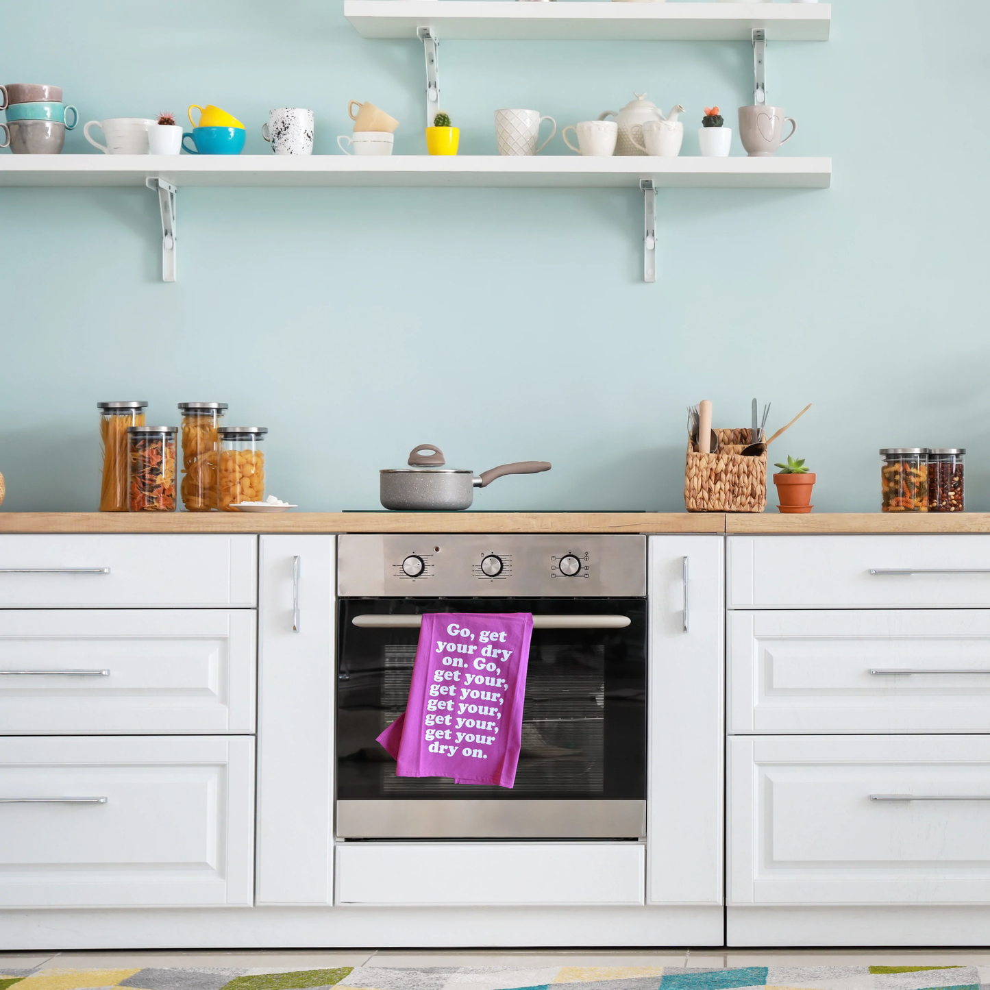 Missy Elliott-Inspired Get Your Dry On Tea Kitchen Towel | Cotton