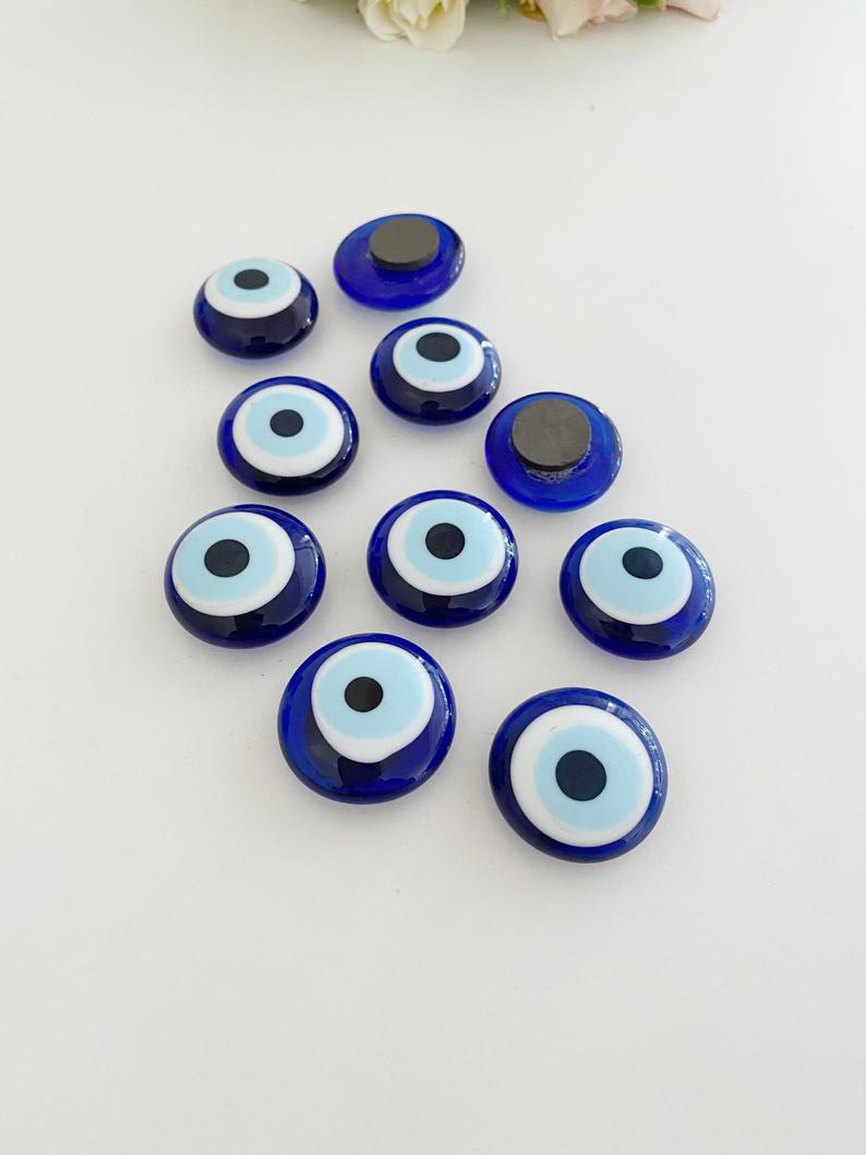 Evil Eye Magnet, 4cm, Turkish Greek Eye, Wedding Favors