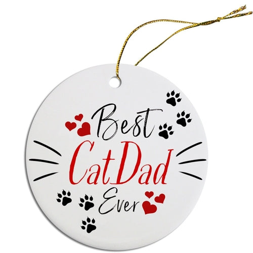 Holiday Fun Christmas Ornaments "Best Dog Mom Ever, Best Cat Mom Ever,
