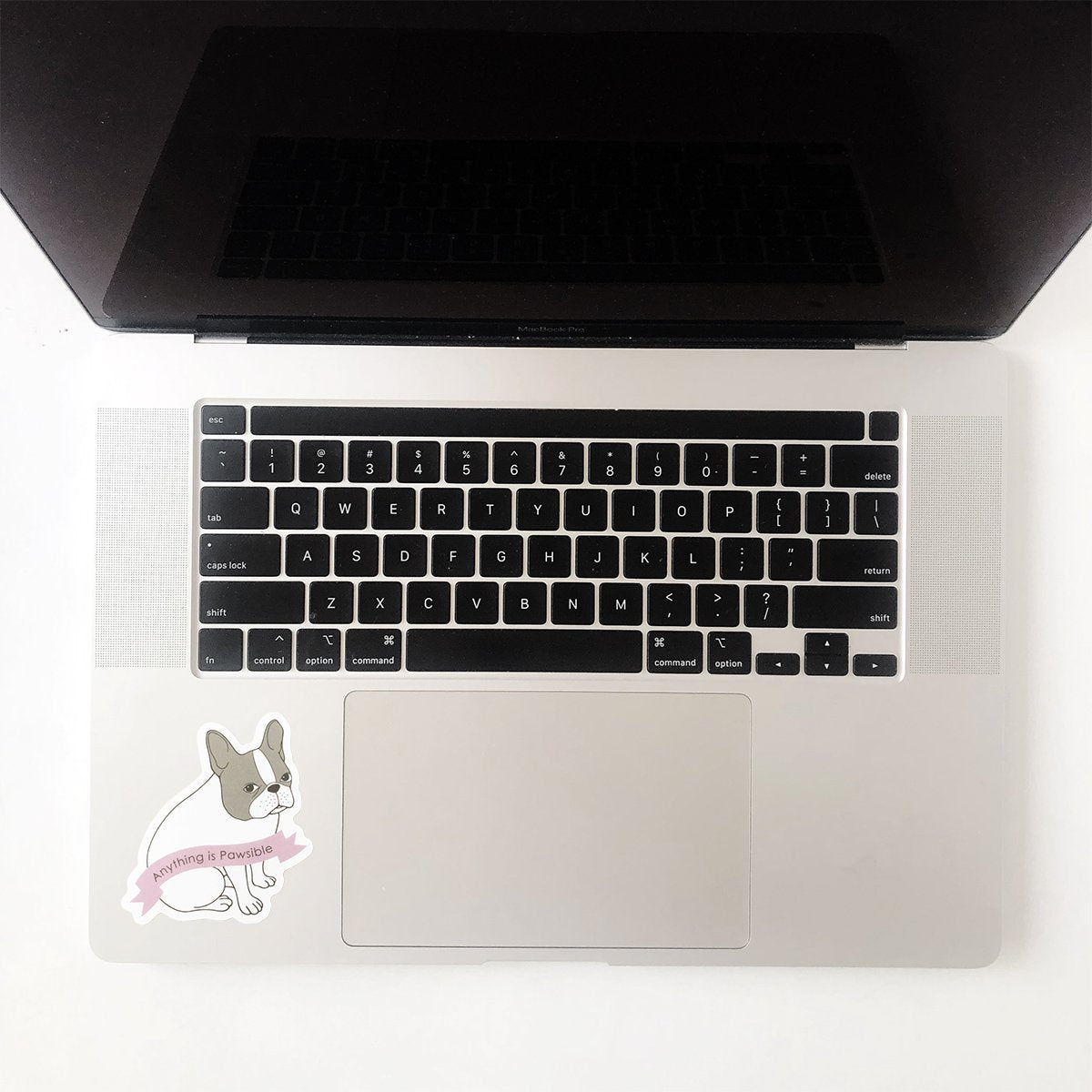 Blue Frenchie Pawsible Waterproof Sticker