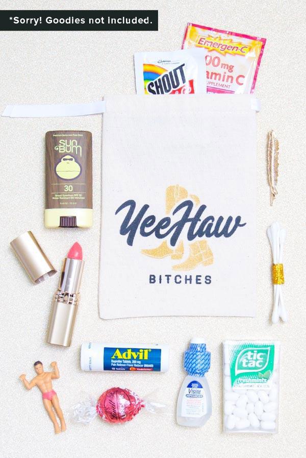 Yee Haw Bitches! Hangover Kit Bags